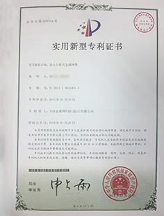 浪心力骨式金屬網帶專利