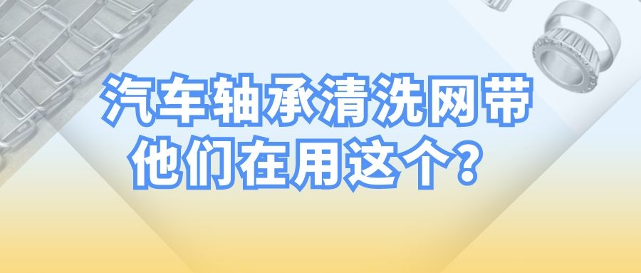【軸承清洗設備】-為什么都選擇長城網帶?